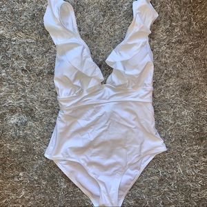 New White one piece swim suit NWOT